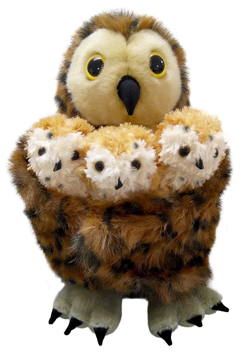 The Puppet Company HideAway Puppets Tawny Owl  3 Babies - Image 2