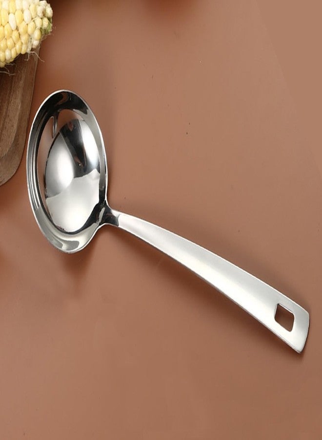 Forieru 2-Pack Gold Soup Ladle With Colander, 9.5 Inch Heavy Duty Stainless Steel Hotpot Serving Spoons, Kitchen Stirring Utensils (Gold) - Image 5