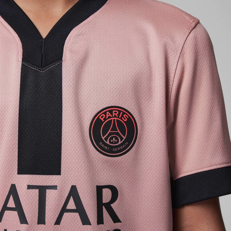 Jordan Peach Kids' Paris Saint-Germain 24/25 Stadium Third Replica Football Jersey  | Best Price UAE
