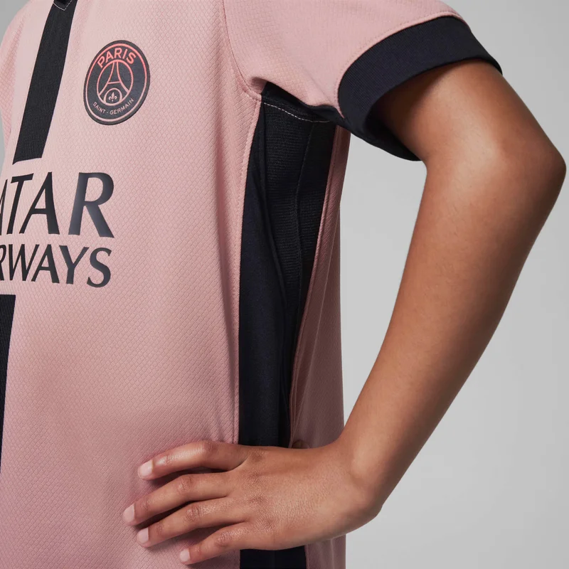 Jordan Peach Kids' Paris Saint-Germain 24/25 Stadium Third Replica Football Jersey  | Best Price UAE