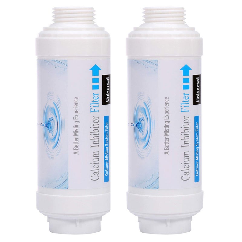 CozyCabin Pack of 2 Mist Calcium Inhibitor Filter Outdoor Misting System Filter, Prevent Nozzles Clogging for Garden Patio Mister - Image 1