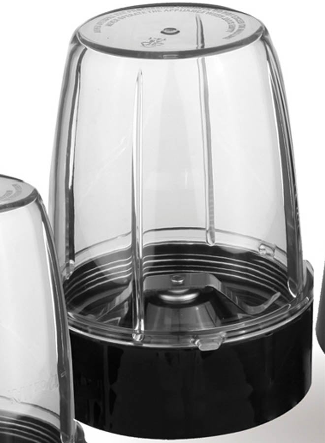 دوتس خلاط روكيت نوتري 0.68 لتر بتصميم عصري 2 دورق عصارة 0.34 لتر - 2 برطمان طحن - فضي وأسود - Image 4