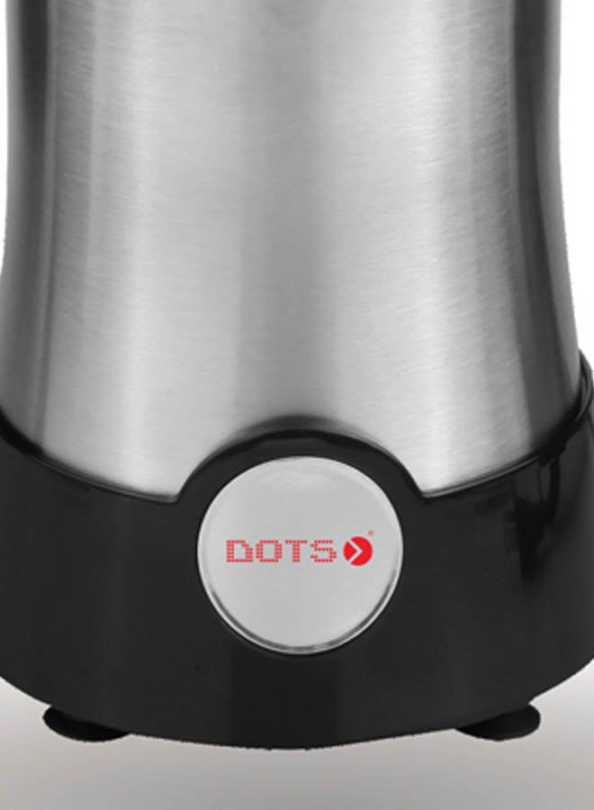 دوتس خلاط روكيت نوتري 0.68 لتر بتصميم عصري 2 دورق عصارة 0.34 لتر - 2 برطمان طحن - فضي وأسود - Image 2