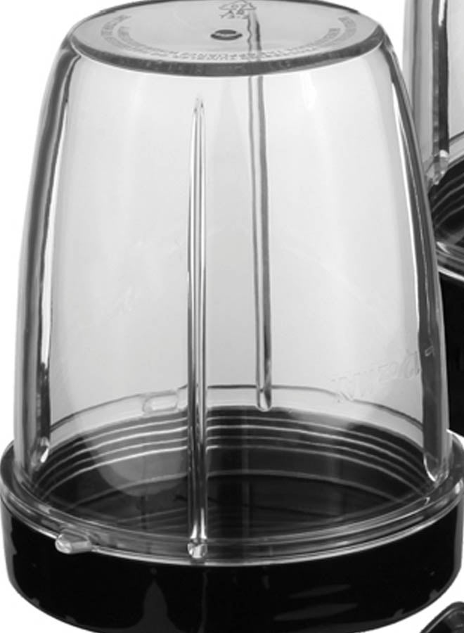 دوتس خلاط روكيت نوتري 0.68 لتر بتصميم عصري 2 دورق عصارة 0.34 لتر - 2 برطمان طحن - فضي وأسود - Image 3