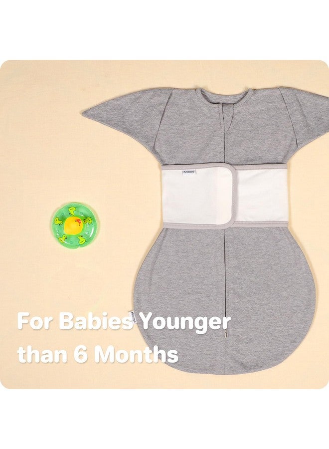 Knirose Snuggle Strap, a Zipadee-Zip Accessory Adjustable for Wearable Baby Swaddle Blankets, Belly Band for Baby Swaddle Sacks for Newborn Baby Boys Girls 0-6 Months, Fits-All White Grey - Image 3