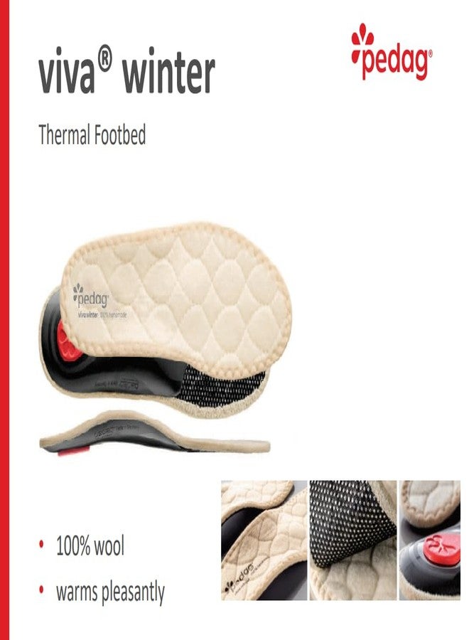 Pedag Viva Winter | Insulating Insoles | Made in Germany | Heel Cushion, Longitudinal & Metatarsal Arch Support | Boost Warmth & Comfort | 1 Pair | Women US 11/ Men 8/ EU 41 - Image 2