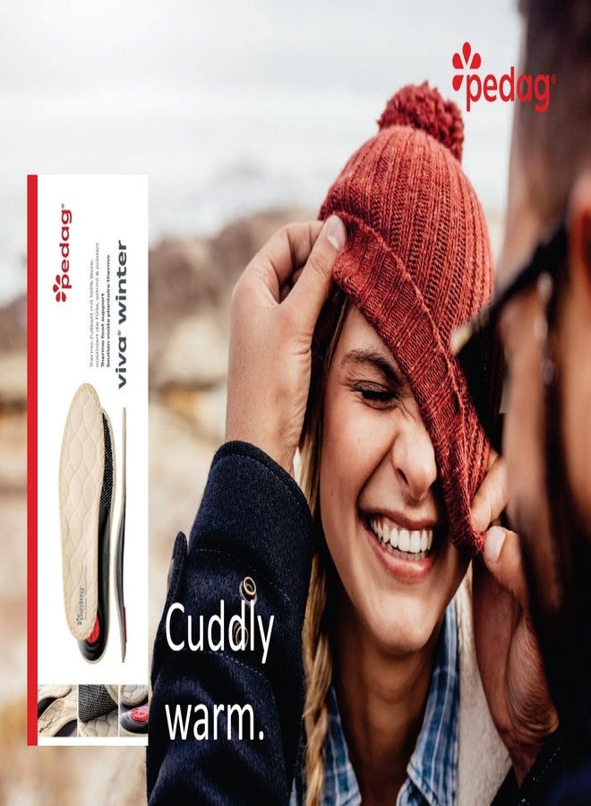 Pedag Viva Winter | Insulating Insoles | Made in Germany | Heel Cushion, Longitudinal & Metatarsal Arch Support | Boost Warmth & Comfort | 1 Pair | Women US 11/ Men 8/ EU 41 - Image 4