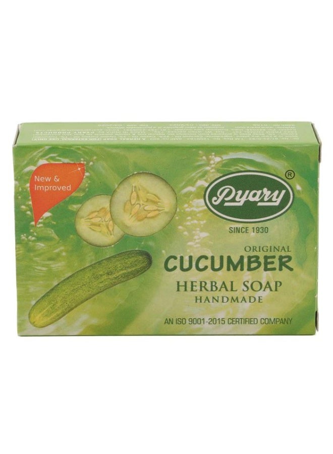 Pyary Two Pieces of Cucumber soap is herbal for skin lightening 75 g - Image 2