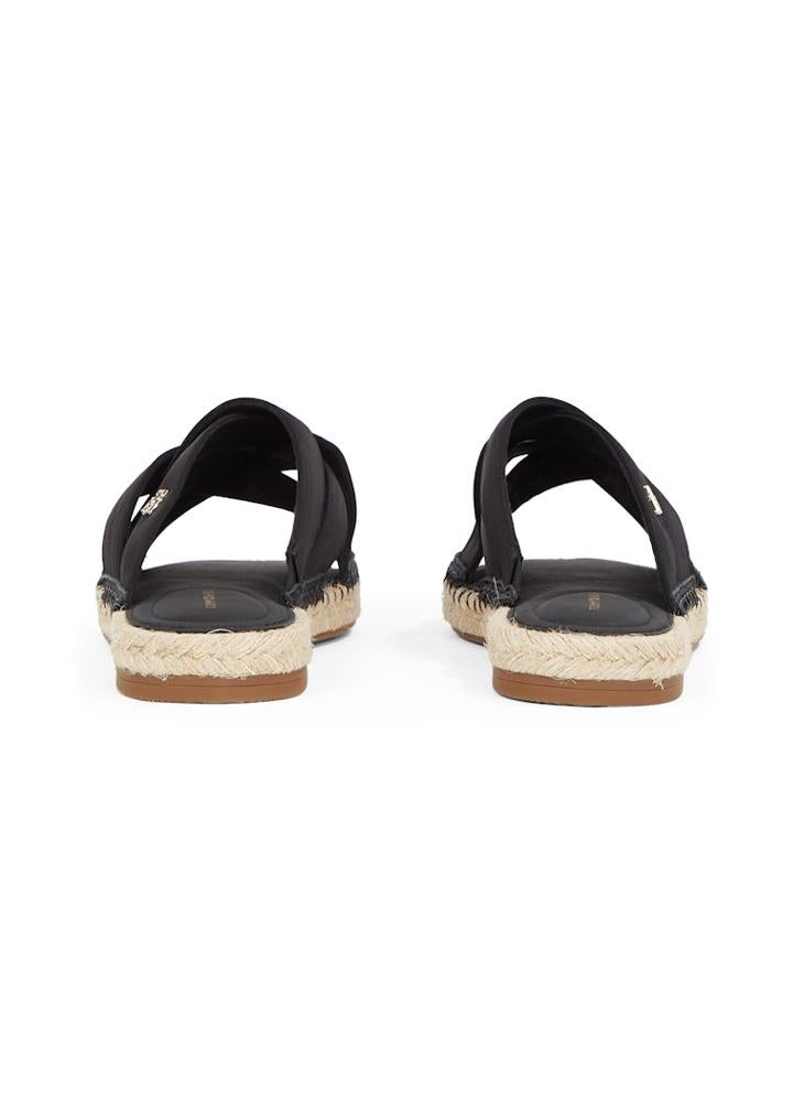 TOMMY HILFIGER SATIN ESPADRILLE MULES  - Image 3