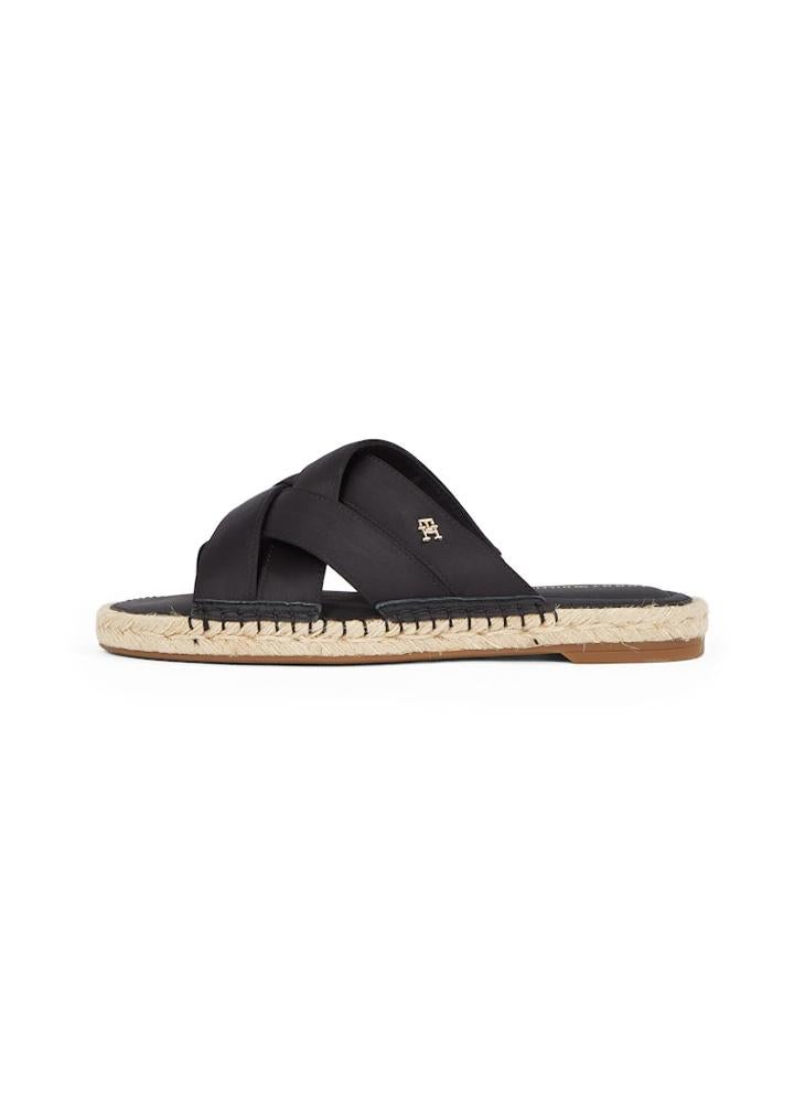 TOMMY HILFIGER SATIN ESPADRILLE MULES  - Image 2