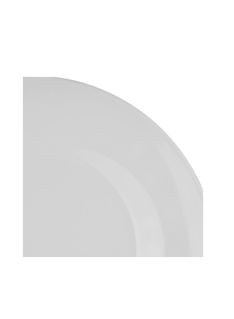 PROMASS Melamineware Dinner Plate, 8" Deep Serving Plate, Rf10857, Plate With Classic Design, White Round Deep Soup Plate, Ideal For Soup, Desserts, Ice Cream - Image 3