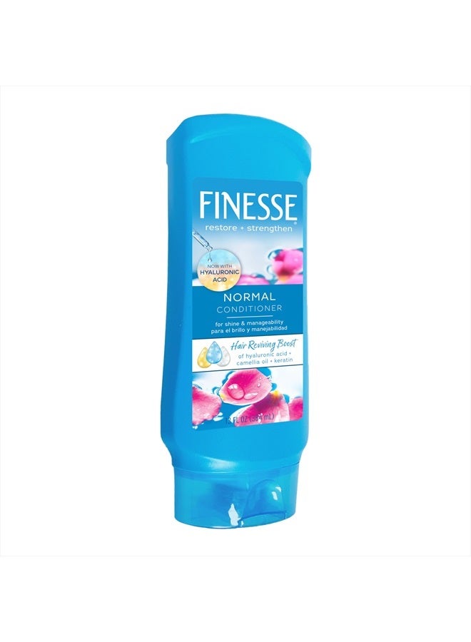 FINESSE بلسم استعادة + تقوية للشعر العادي، 13 أونصة، يعزز لمعان الشعر وسهولة التحكم فيه - Image 1