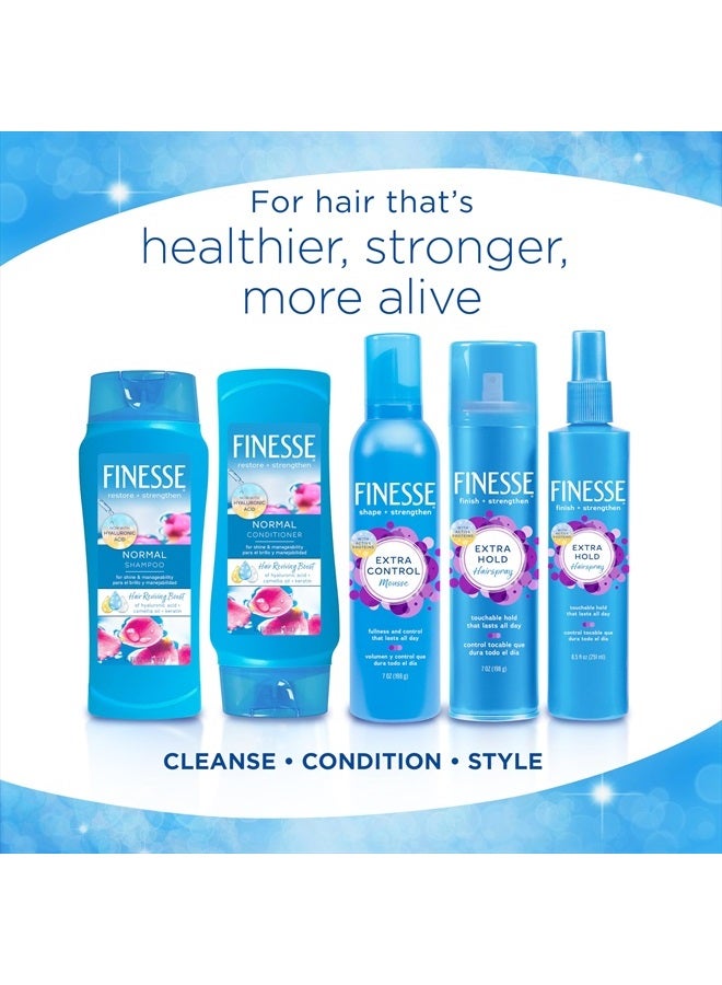 FINESSE بلسم استعادة + تقوية للشعر العادي، 13 أونصة، يعزز لمعان الشعر وسهولة التحكم فيه - Image 4