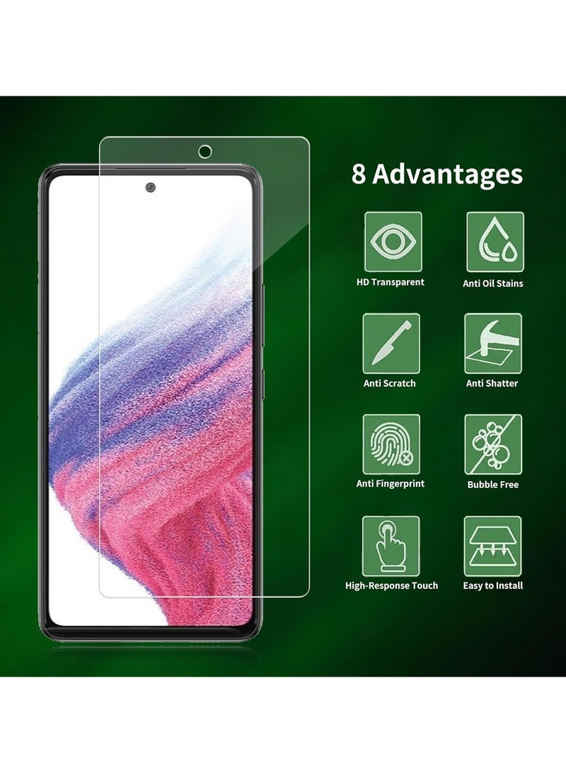 2 Pack Screen Protector for Samsung Galaxy A56 Tempered Glass Screen Shatterproof Anti Scratch Glass Clear compatible with Samsung Galaxy A56  - Image 2
