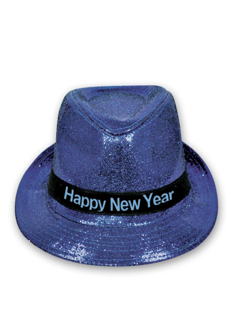 Party Magic Deluxe Blue Fabric Top Hat 