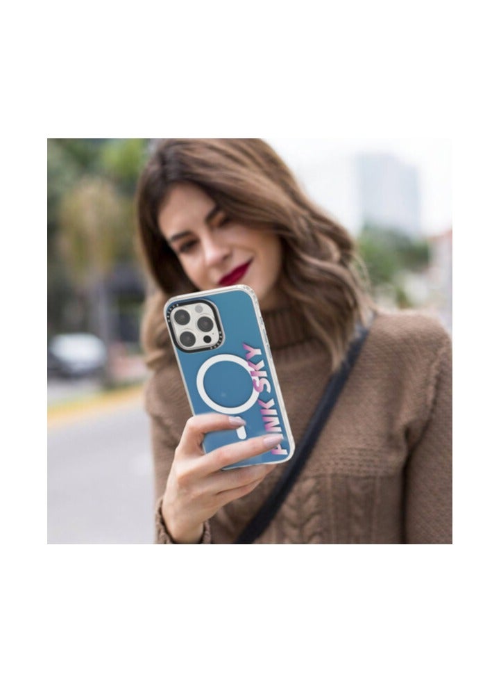 Mezone Memory iPhone 15 Pro Max MagSafe Case, Shockproof & Anti-Yellowing Phone Case Reinforced Corners with Airguard, Pink - Image 5