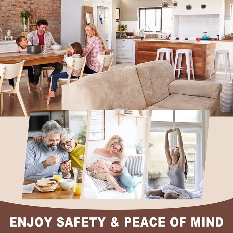 Home Door Lock Security, Upgraded Safety Childproof Door Reinforcement Lock Latch, Easy to Install Apartment Door Lock Security Devices, Safety Door Latchs for Inswinging Door, Silver, 2 Pcs - Image 5