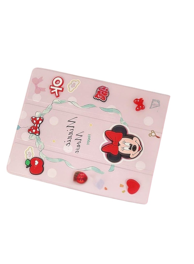 Ecosystem Cases Cartoon 3D Silicon Flip Cover for iPad Air 13 inch Case M2 2024 / iPad Pro 12.9 inch Case (6th/5th/4th/3rd Gen 2022/2021/2020/2018), Cover with Pencil Holder For Kids, (Minnie) - Image 2