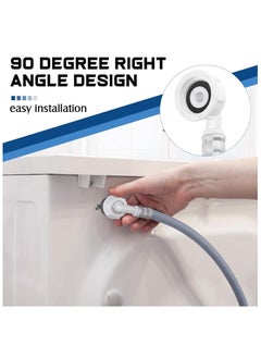 Duravel Duravel Washing Machine Inlet Hose with Steel Connectors, Grey 3 Meter  - Image 4