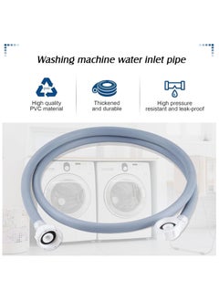 Duravel Duravel Washing Machine Inlet Hose with Steel Connectors, Grey 3 Meter  - Image 3