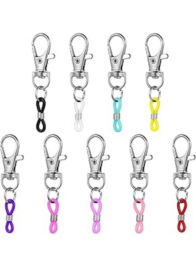 10pcs Adjustable Pen Clips with Lobster Clasp Keychain Badge Holder for Office Desk Supplies Organizer - Image 1