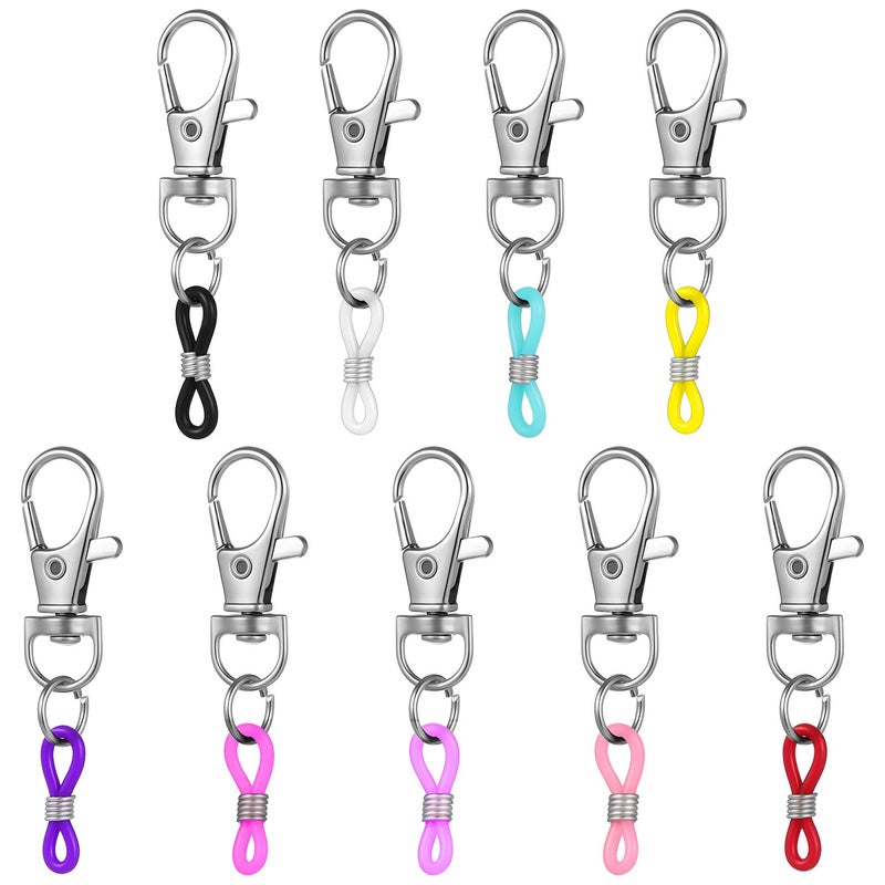 10pcs Adjustable Pen Clips with Lobster Clasp Keychain Badge Holder for Office Desk Supplies Organizer - Image 2