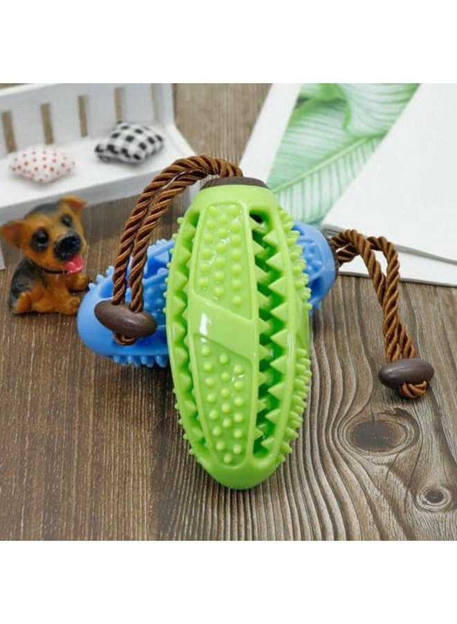 كرة رجبي تفاعلية قابلة للمضغ بتصميم كرة رجبي خفيفة الوزن للحيوانات الأليفة، مصنوعة من المطاط الطبيعي تصدر أصوات صرير، ألعاب للكلاب والجراء والقطط (اللون حسب التوافر) - Image 4