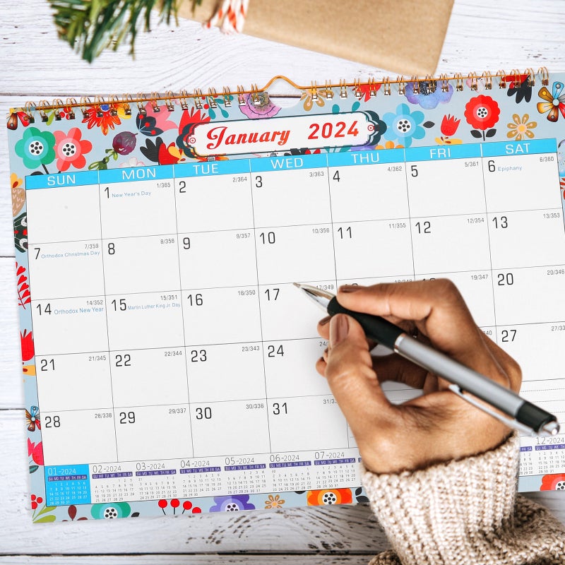 2pcs Monthly Calendar Holiday Wall Calendar Appointment Hanging Calendar for Home - Image 3