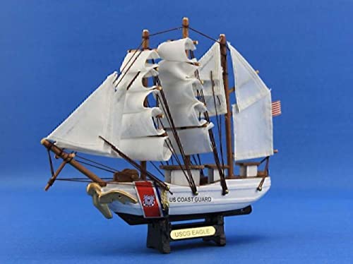 Hampton Nautical USCG Eagle Tall Ship, 7",White - Image 2
