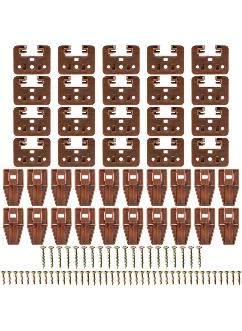 Kingrol Kingrol 20 Plastic Drawer Slide Track Guides for Center Mount Drawers  Replacement Parts for Dressers Nightstands and KenlinRiteTrak 1 Drawer Systems  - Image 2