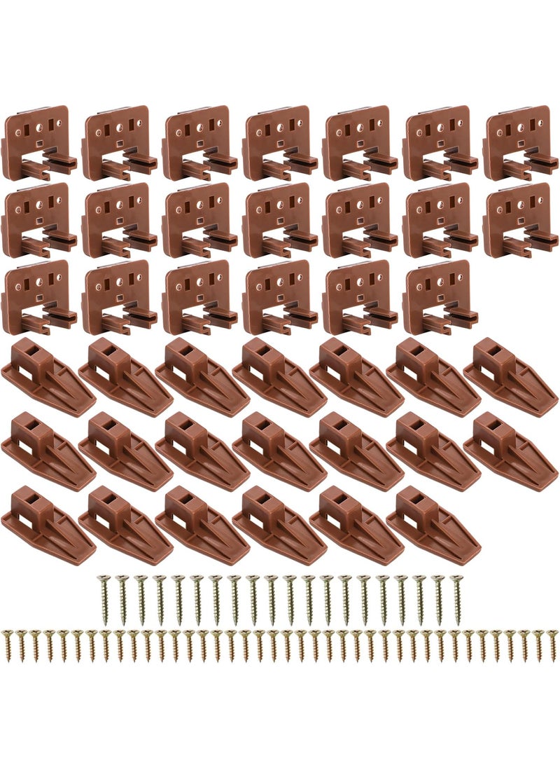 Kingrol Kingrol 20 Plastic Drawer Slide Track Guides for Center Mount Drawers  Replacement Parts for Dressers Nightstands and KenlinRiteTrak 1 Drawer Systems  - Image 1