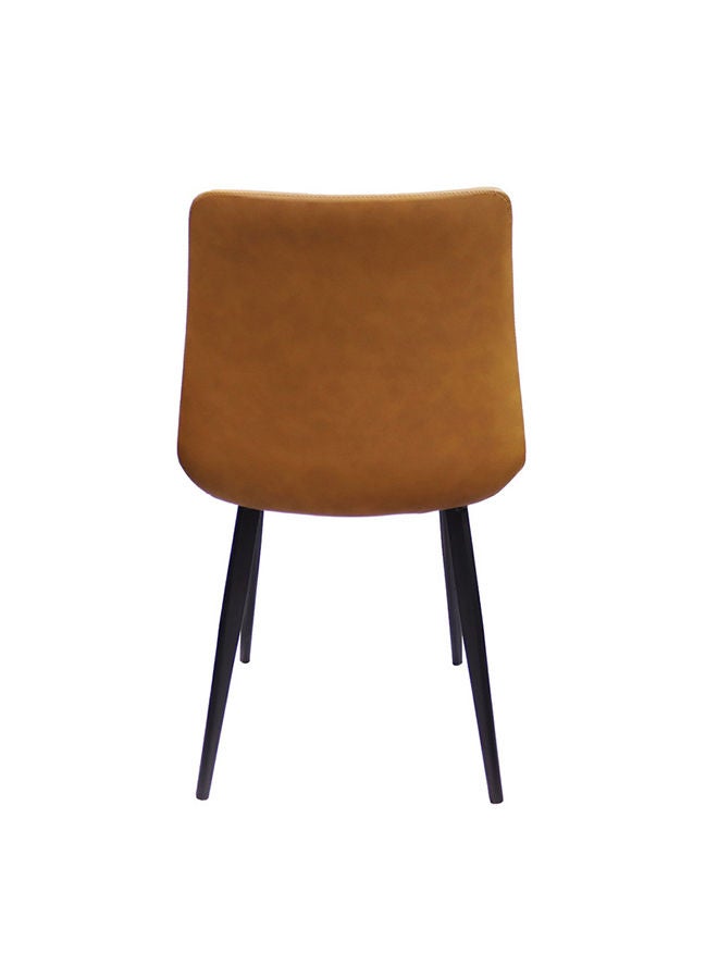 JILPHAR FURNITURE كرسي طعام من الجلد البني من جيلفار فرنيتشر JP1409B  - Image 4