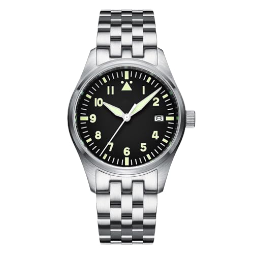 ADDIESDIVE Automatic Watch for Men Wristwatch Sterile Stainless Steel Bracelet Diver 200M Nh35a Mechanical Black Dial - Image 1