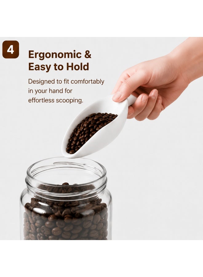 Ceramic coffee bean measuring pan weighing dish - Image 5