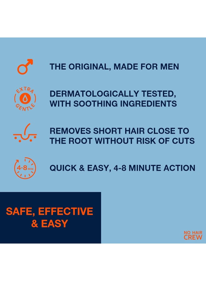 كرو كريم بريميوم لإزالة الشعر من المناطق الحميمة، مهدئ لجميع أنواع البشرة، فائق النعومة للرجال، 100 مل - Image 4