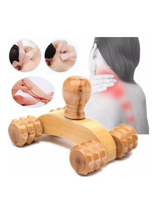 NIBEMINENT 2-Piece Wooden Four Wheel Massager - Image 2