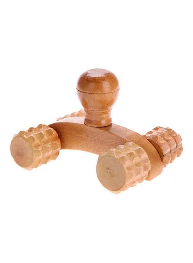 NIBEMINENT 2-Piece Wooden Four Wheel Massager - Image 4