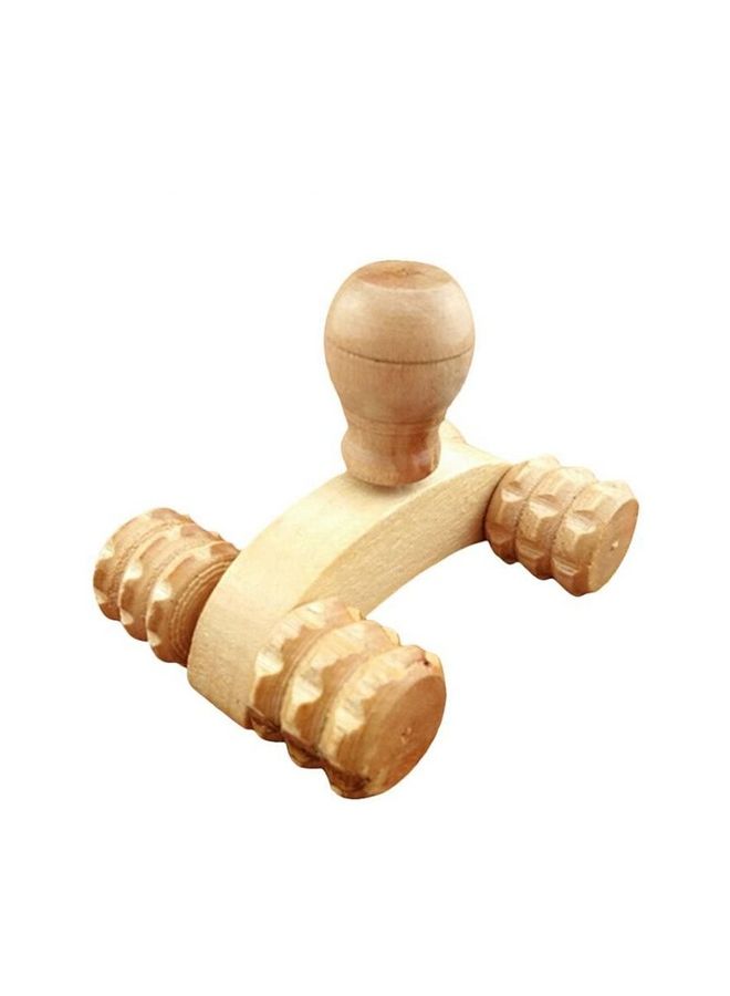 NIBEMINENT 2-Piece Wooden Four Wheel Massager - Image 3