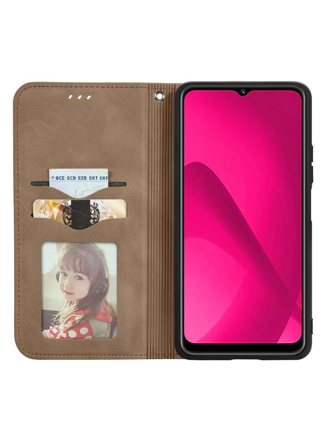 اس-توب جراب لهاتف HMD Skyline Retro Skin Feel Magnetic Flip Leather Phone Case - Image 3
