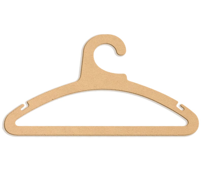 Haoser Kids Clothes Hanger, Solid MDF Garment 10 inch Hangers with Non Slip Bar for Kids (Pack of 10) - Image 3