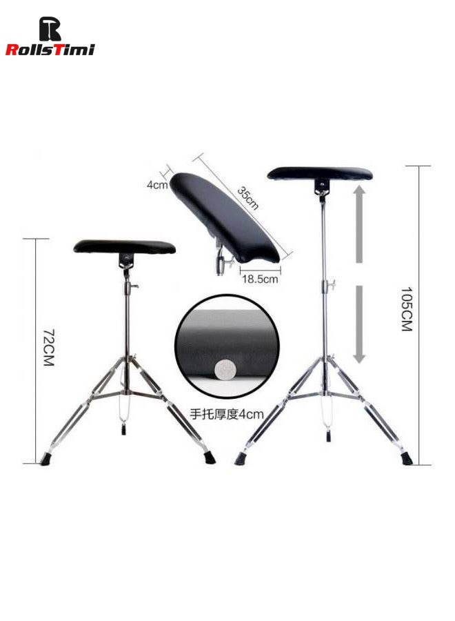 RollsTimi  Tattoo Haven Stylish Silver/Black Shelf Bracket Rest Stand - Image 3