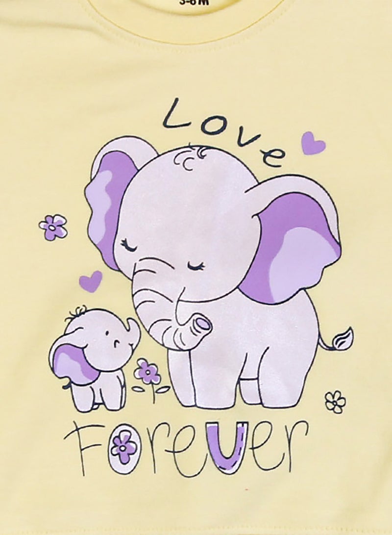 زيركون بيجامة مواليد  خريفي - Image 2