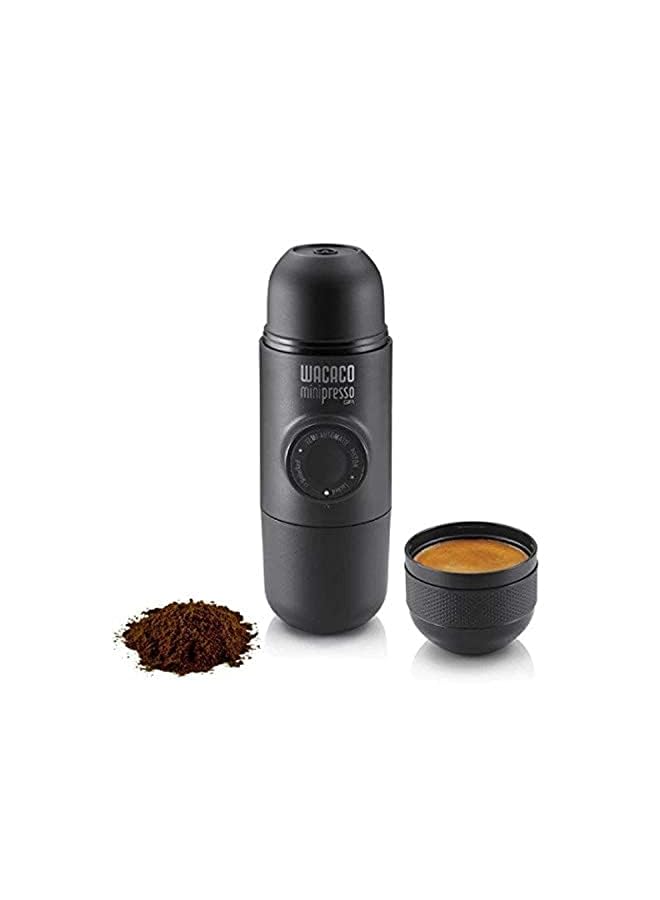 WACACO Minipresso GR Manually operated Mini Portable Espresso Maker- Extra Small ground coffee machine for Travel, Camping, Office-Black - Image 2