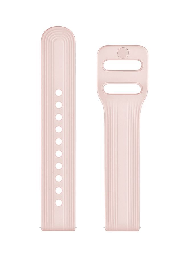 NIBEMINENT Flat Pin Replacement Band For Samsung Active 2 40/44mm Pink - Image 1