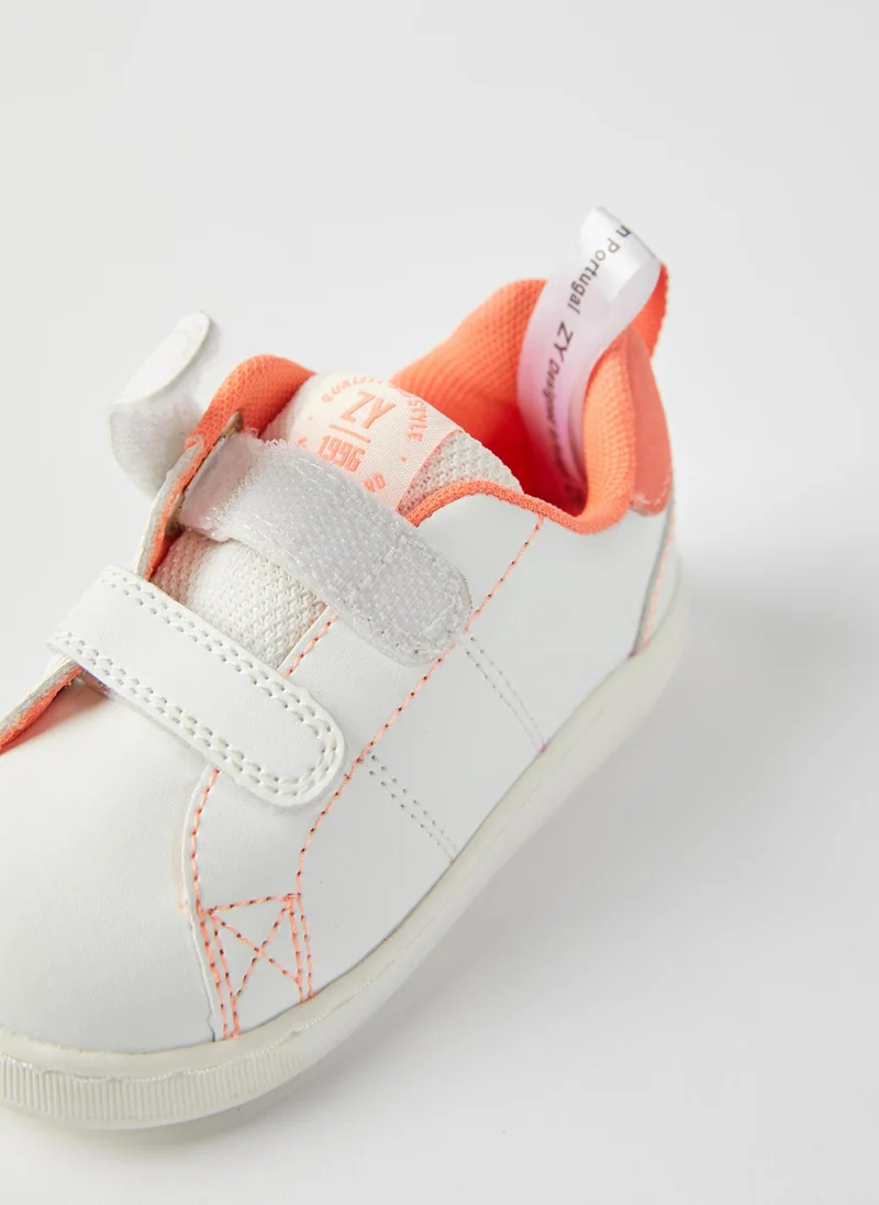 Zippy Trainers for Baby Girls 'ZY 1996', White/Coral