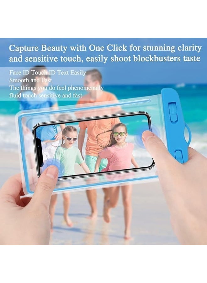 Generic Waterproof Phone Pouch , 7 inch Waterproof Phone Case for Swimming Travel Beach Trip Snorkelling Kayaking, Underwater Phone Case for iPhone 16 15 14 Pro Max, Samsung S25 S24 Ultra ( Black)  - Image 3