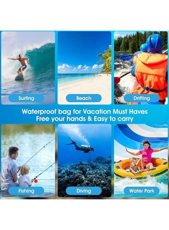 Generic Waterproof Phone Pouch , 7 inch Waterproof Phone Case for Swimming Travel Beach Trip Snorkelling Kayaking, Underwater Phone Case for iPhone 16 15 14 Pro Max, Samsung S25 S24 Ultra ( Black)  - Image 5
