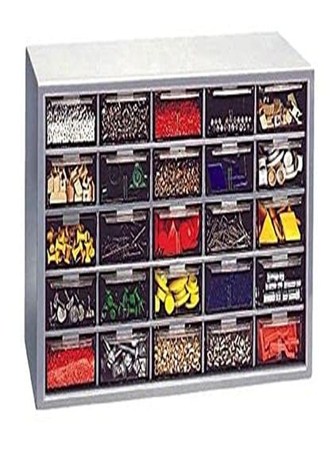 Aadvay Enterprises AC025 Component Organizer with 25 Transparent Drawers – Durable Plastic Storage Box for Tools, Screws, Crafts, and Accessories, Size- 400x250x160 mm - Image 2