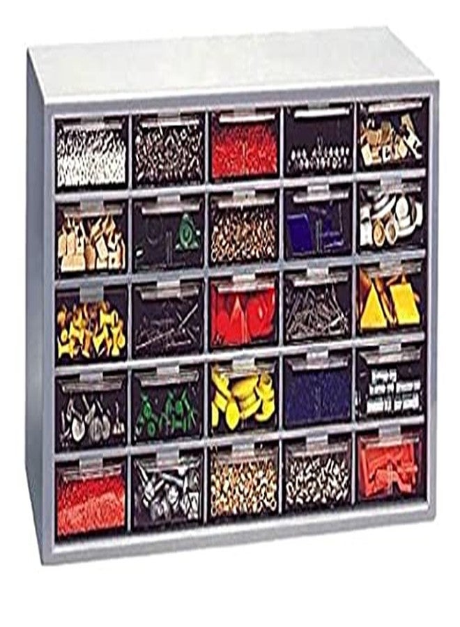 Aadvay Enterprises AC025 Component Organizer with 25 Transparent Drawers – Durable Plastic Storage Box for Tools, Screws, Crafts, and Accessories, Size- 400x250x160 mm - Image 1