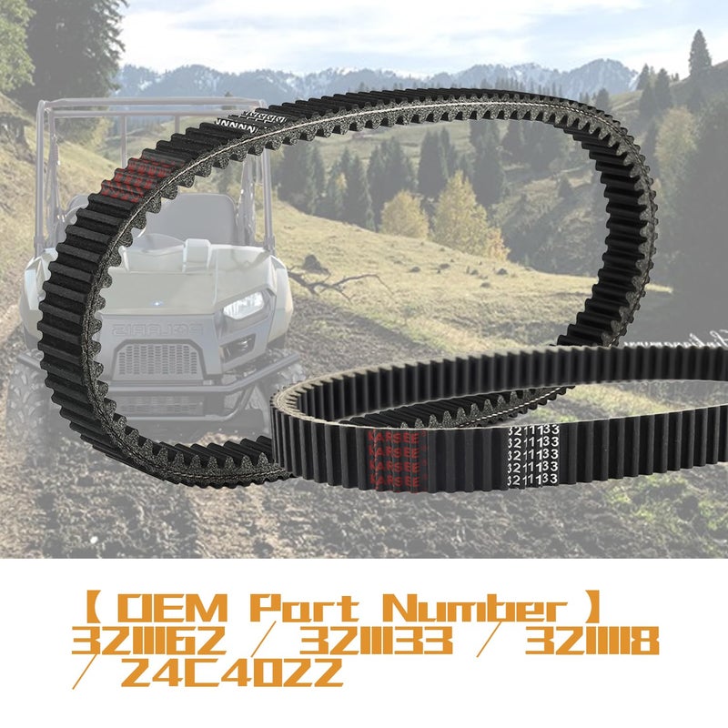 KARSEE Drive Belt 24C4022 3211133 Compatible with Polaris Ranger 800 700 RZR 800 20112014 3211162 3211118 Carbon Cord CVT Belts - Image 4